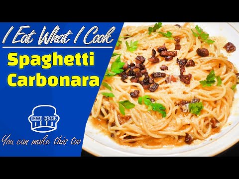 Spaghetti Carbonara | How To Make Carbonara | Pancetta Pasta | IEWICOOK