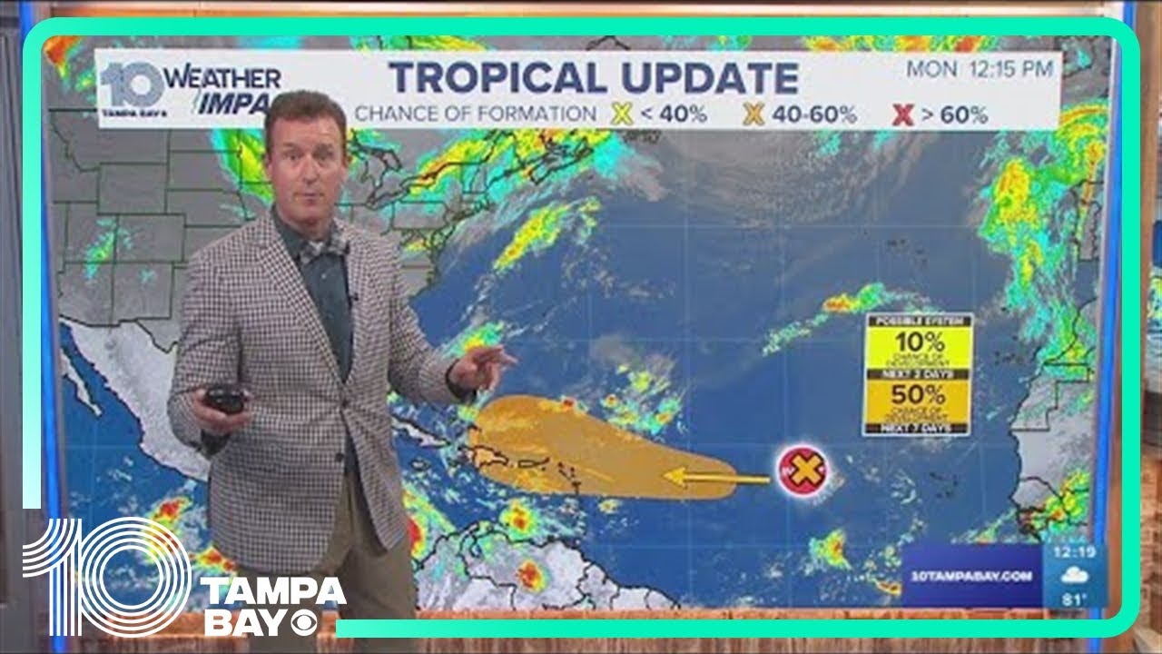 Tracking the Tropics: Disturbance in the Atlantic has 50% chance of ...