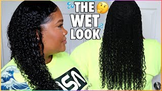 I Tried THE WET LOOK on My Type 3C / 4A Natural Hair | Kayla Jay