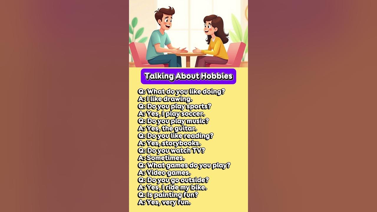 Talking About Hobbies | Fun English for Kids #englishforkids #englishconversation #learnenglish