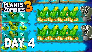 Plants vs Zombies 3 Full Gameplay Playthrough Part 2 ( Day 4 Complete )