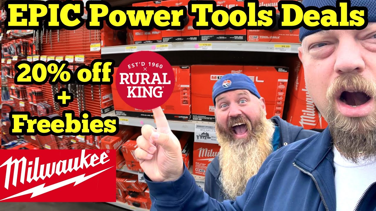 Massive Milwaukee Deals 20 Off Hand Tools Free Power Tools Rural King