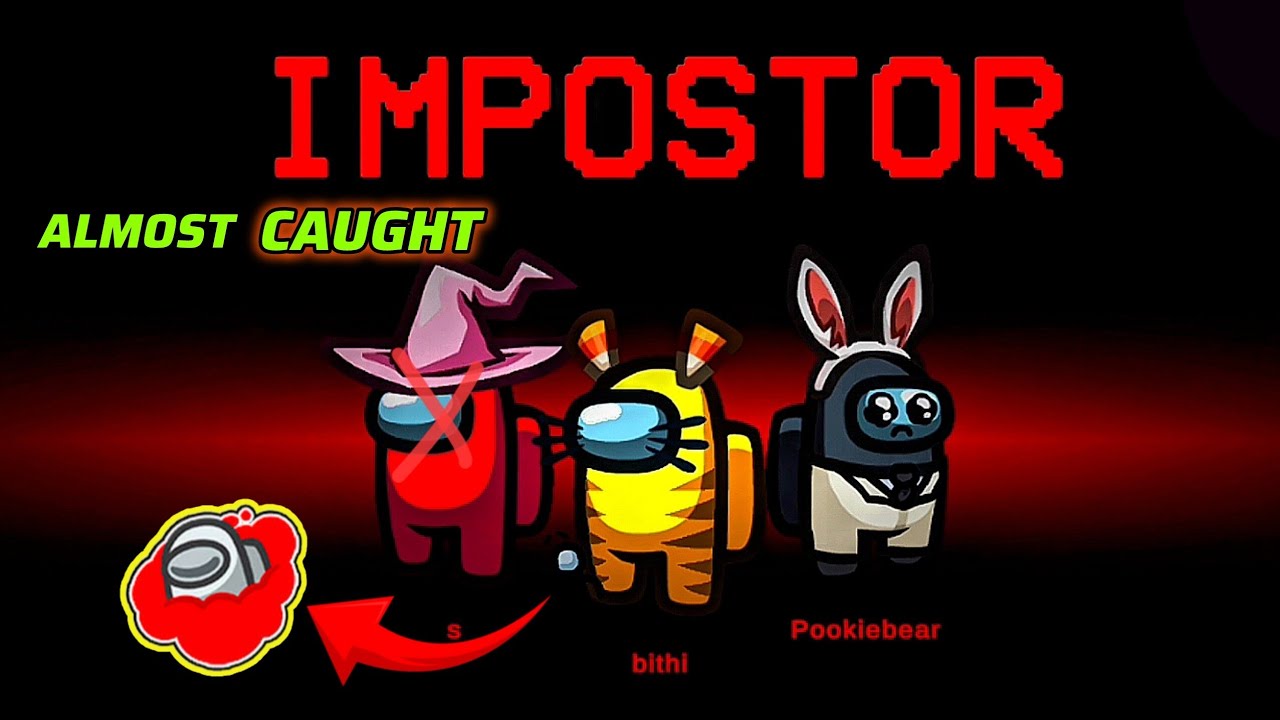 Among Us Phantom Impostor Win | Almost Caught by Engineer 😱