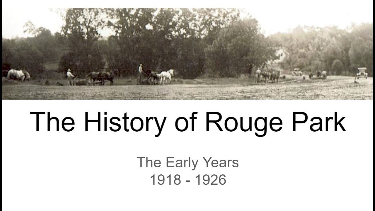 History of Rouge Park The Early years 19181926 YouTube