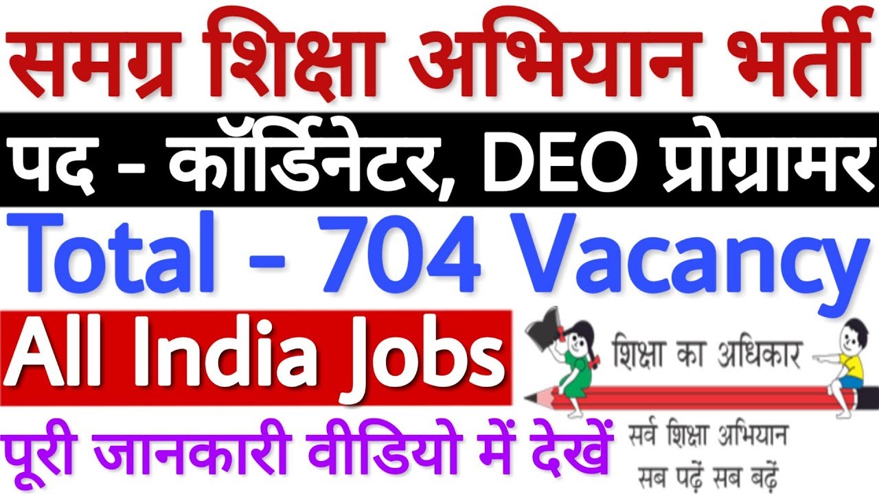 Samagra Shiksha Abhiyan Recruitment 2019 | SSA Telangana Recruitment 2019 - All India Jobs