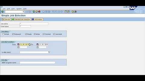 SM37 Monitoring Background Job in SAP