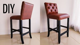 БАРНЫЙ стул СВОИМИ руками КАПИТОНЕ DIY plywood bar chair