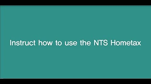 국외 전자적용역 공급자를 위한 홈택스 사용방법(How to use the NTS Hometax for foreign electronic services suppliers)