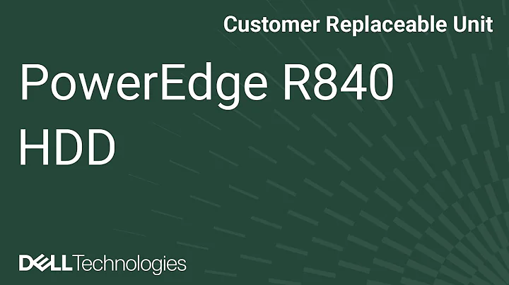 Dell  PowerEdge R840: Remove/Install HDD Backplane