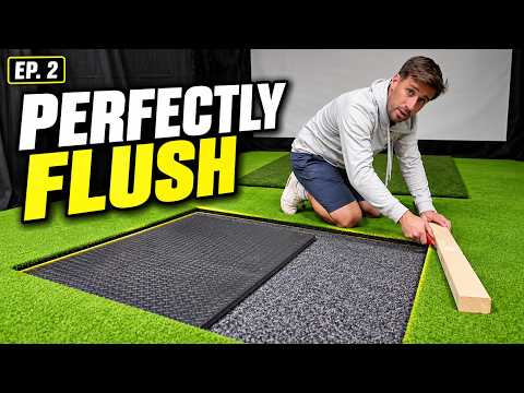 Building a DIY Golf Simulator the EASY Way (Ep 2 - Flooring)