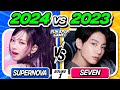 Save one drop one 2024 vs 2023 kpop songs round 1  fun kpop games 2024