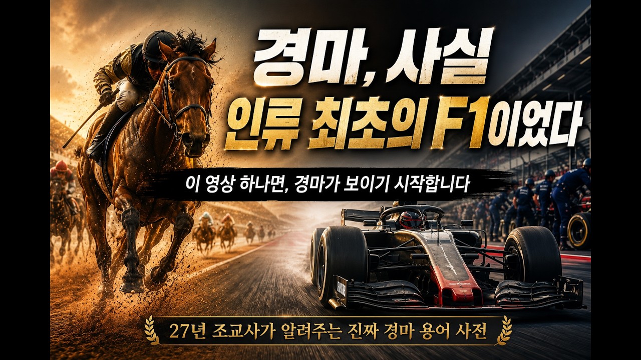 경마, 사실 인류 최초의 F1이었다 | 조교사가 알려주는 경마 용어 완전정복 (왕초보편)#경마 #경마용어 #경마입문 #F1 #피는강물처럼흐른다