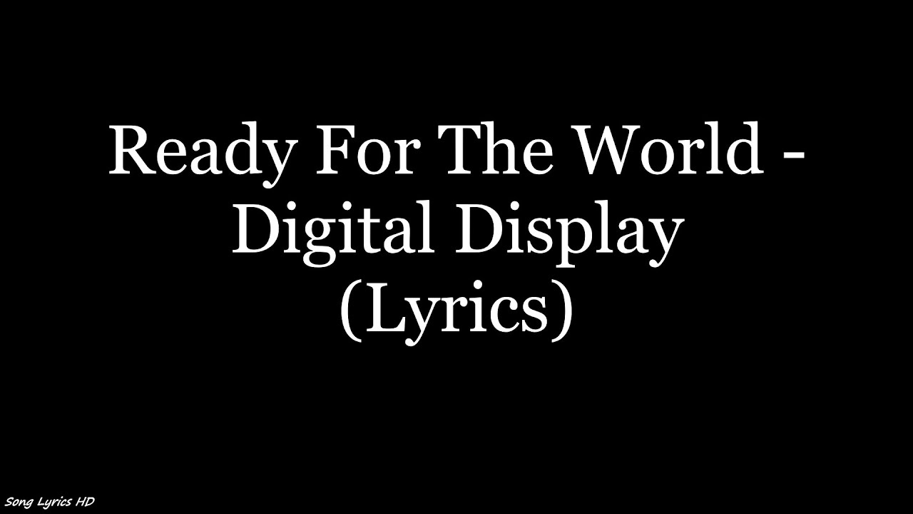 Ready For The World - Digital Display (Lyrics HD)