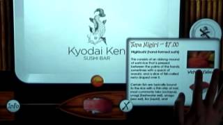 Kyodai Ken Sushi Bar, Microsoft Surface App Demo screenshot 1