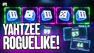 I am Addicted to this AMAZING Yahtzee Roguelike (Rogue Rollout)
