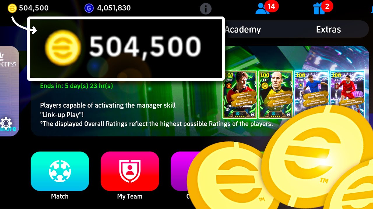 Я взломал eFootball Coins...