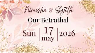 BETROTHAL || LIVE STREAMING || NIMISHA & SAJITH ||
