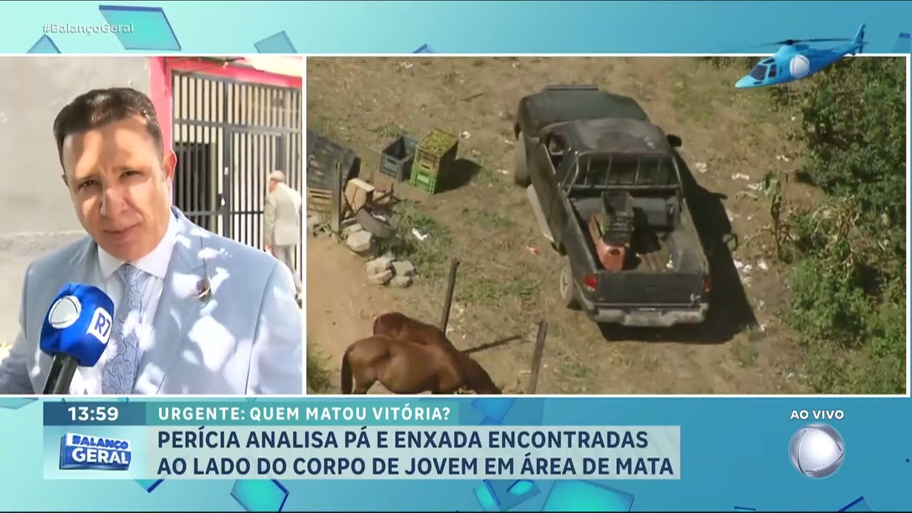 Caso Vitoria: Homem é levado para delegacia durante ação na casa de mãe de suspeito