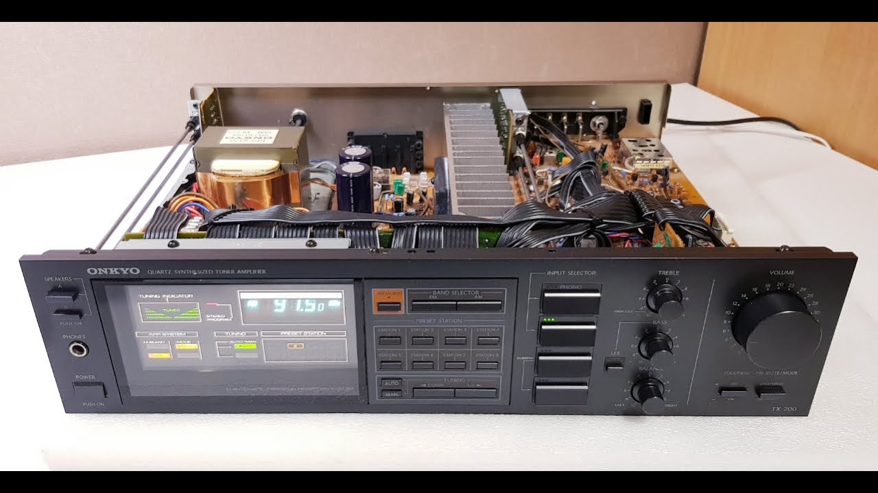 Onkyo Stereo Receiver TX-200 (1984') - Look inside after