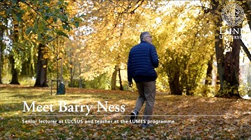 Meet Barry Ness, senior lecturer at LUCSUS