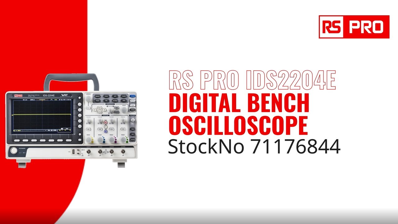 RS PRO 1233553 - IDS2204E Digital Bench Oscilloscope (71176844) - YouTube
