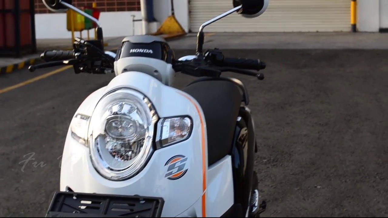 Honda Scoopy 2018 Sporty White Putih Hitam YouTube