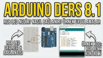 Arduino Ders 8.1: RGB LED Nedir? Nasıl Bağlanır? Örnek Uygulamalar