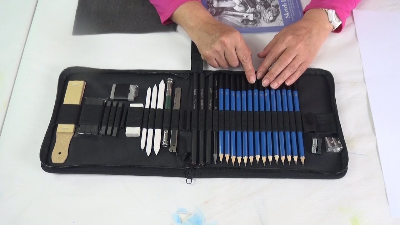 Estuche para bosquejo, dibujo artístico y técnico - YouTube