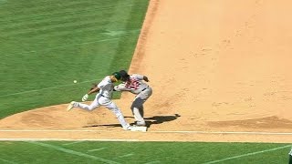 BOS@OAK: Semien breaks up no-no after review in 8th