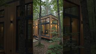 I Turned a Rusty Shipping Container Into a Dream Forest Tiny House 🌲📦 #forest #halo #restoration #ai