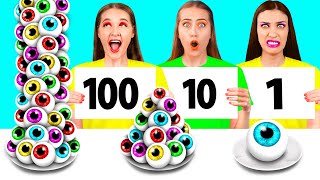 Tantangan 100 Lapis Makanan | Ide Gila Untuk Memasak Fun Challenge