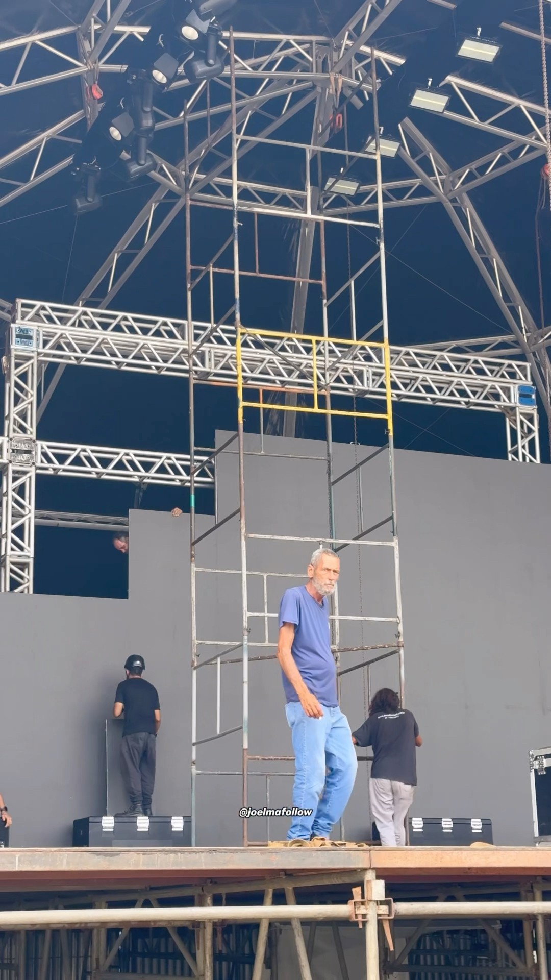 Montagem do palco do DVD da Joelma