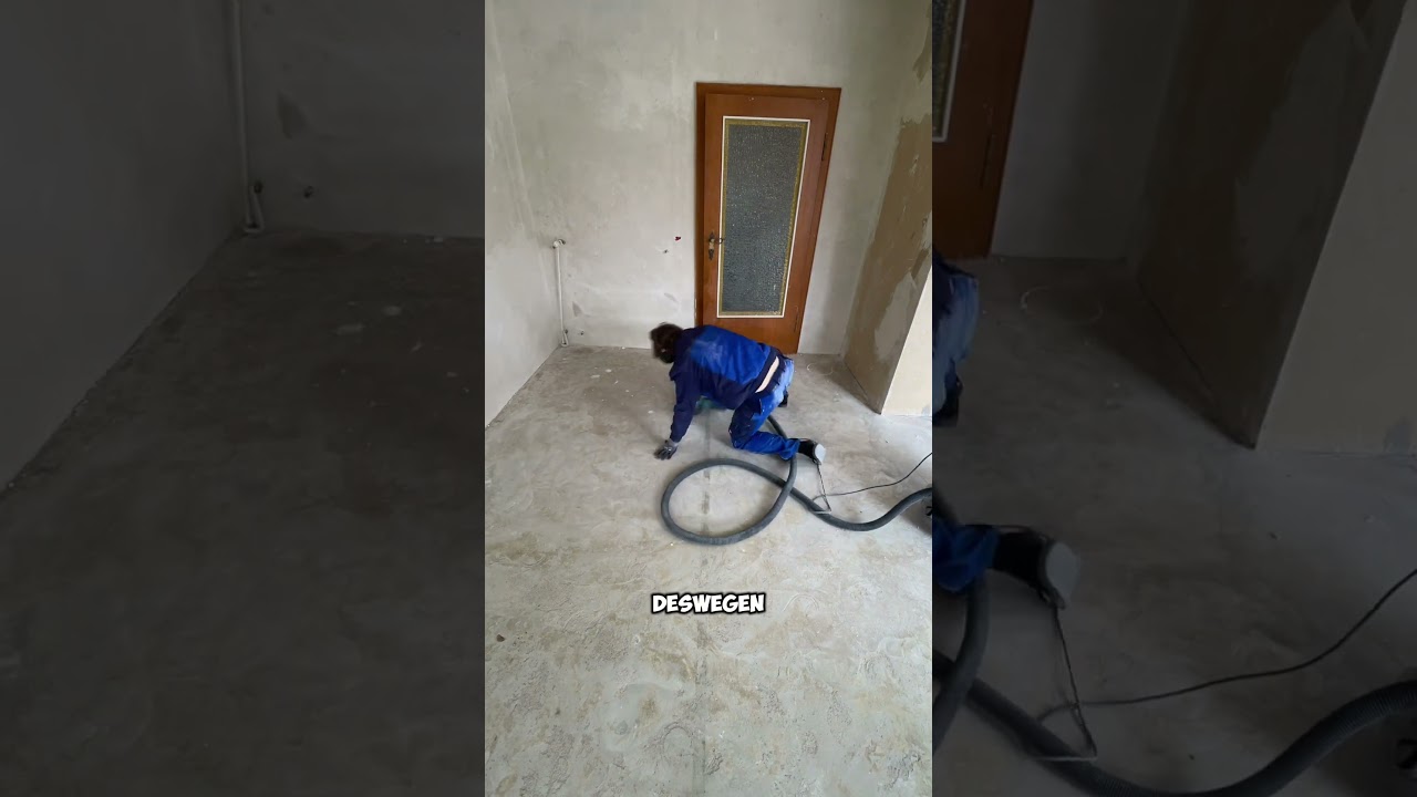 Heute ist Boden schleifen angesagt 