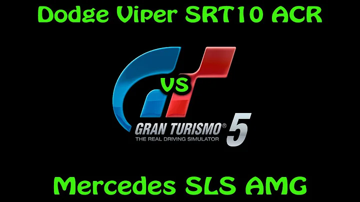 Gran Turismo 5 - Dodge Viper SRT10 ACR vs Mercedes SLS AMG - Drag Race