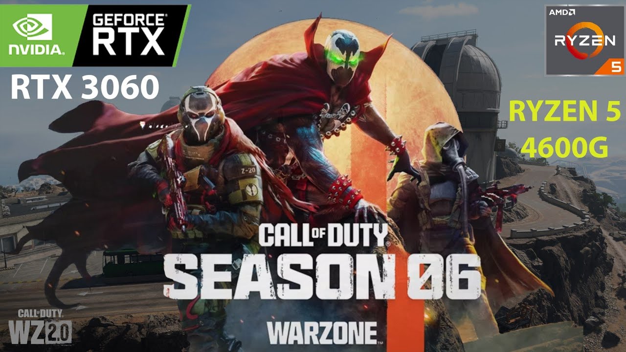Call of Duty : Warzone - RTX 3060 + RYZEN 5 4600g  (AL MAZRAH)
