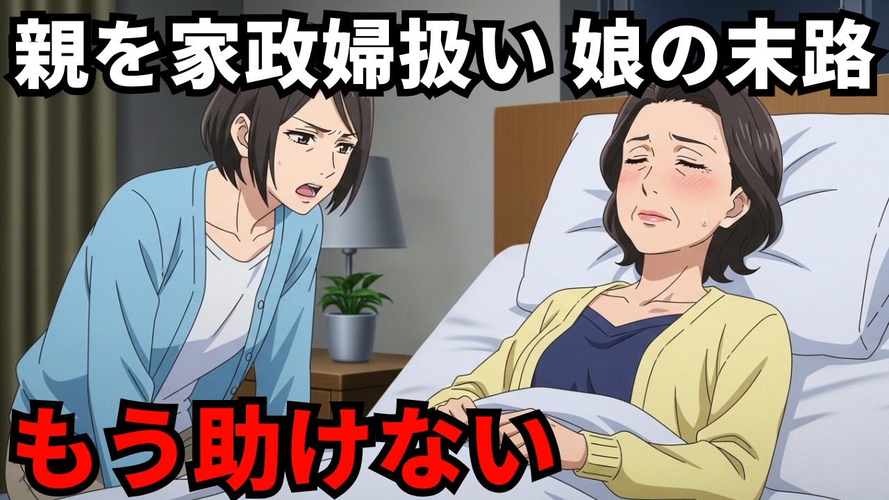 【実家依存の末路】「ご飯は？掃除は？」高熱の母を放置する娘。家を売却し、一文無しで放り出した結果