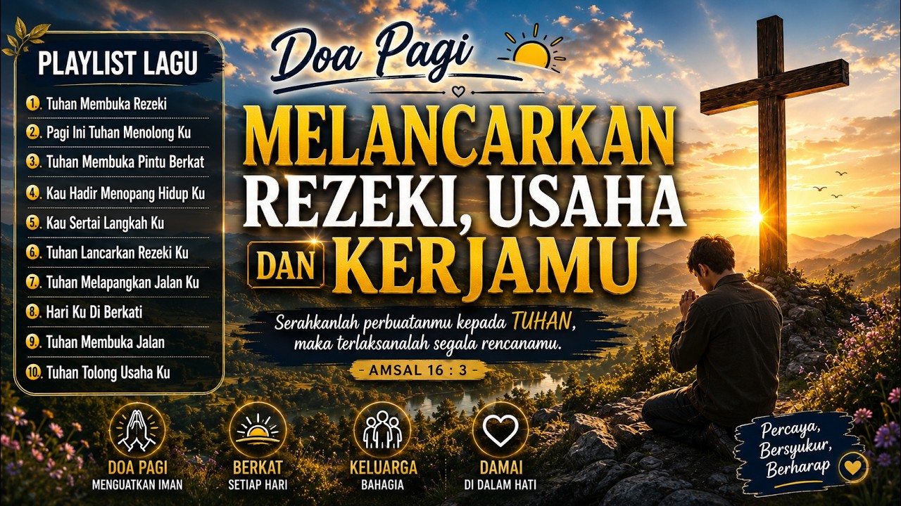 DOA PAGI HARI INI 🙏 10 Lagu Rohani Pembuka Rezeki, Melancarkan Usaha \u0026 Membuka Jalan