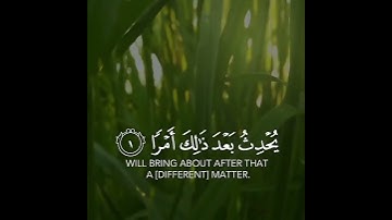لا تدري لعل الله يحدث بعد ذلك أمرا #قرآن #تلاوات #حالات #quran status 💚
