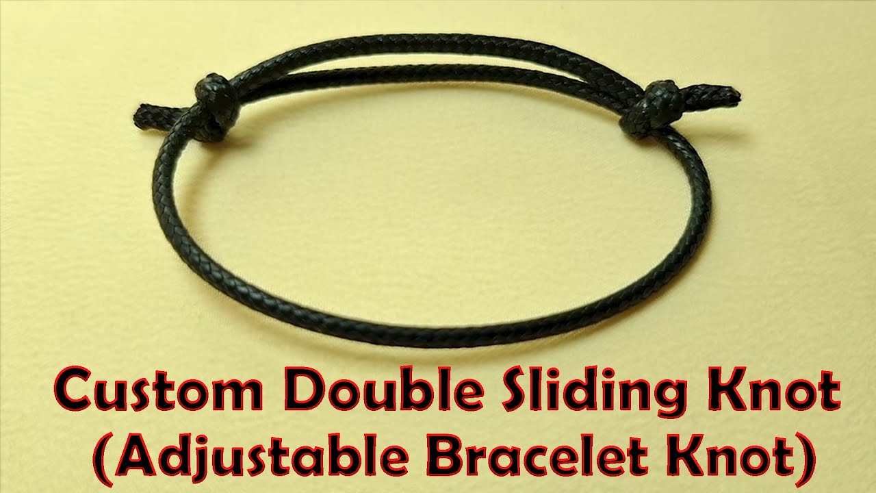 Custom Double Sliding Knot Tutorial | Easy Adjustable Bracelet for Men & Women