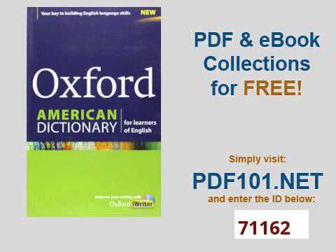 Oxford English Learners Dictionary Pdf