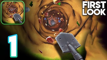 Digging a Hole Simulator - Walkthrough Gameplay Part 1 - First Look (iOS, Android)