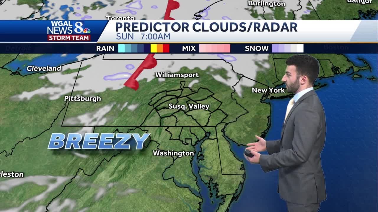 Breezy & seasonable weekend, mild temperatures next week - YouTube