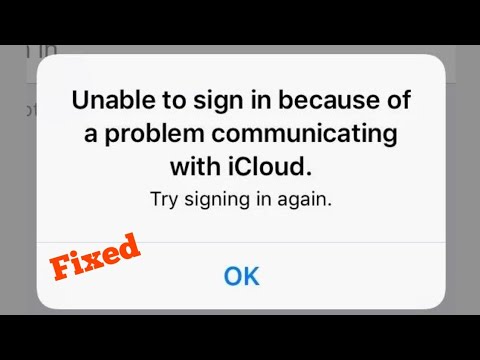 Unable to Sign In because of a Problem Communicating with iCloud error on iPhone & iPad in iOS 14/13