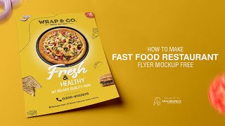 Adobe Photoshop express | How to make Fast food restaurant flyer mockup free | anas graphics
