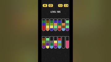 Water sort puzzle level 1105