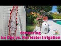 Tie Dye Designs:  Comparing Ice Dye and Hot Water Irrigation [HWI] Tie Dye Experiment