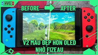 Hướng dẫn app chỉnh màu màn hình Fizeau cho Switch hắc | Lite,V2 giờ đẹp hơn OLED :D