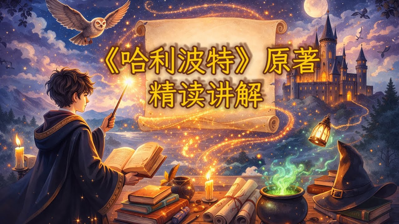 英语学习《哈利波特》原著精读 课程观看方法与指导