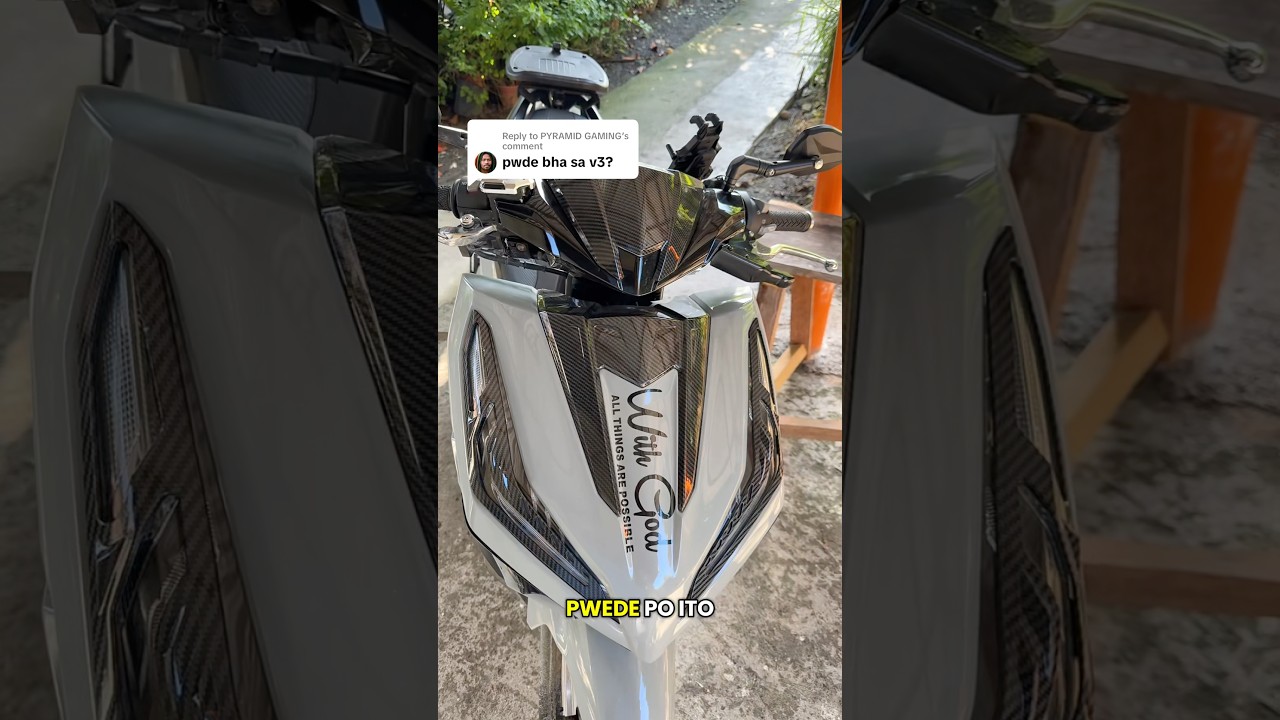 HONDA CLICK V3 3IN1 GARNISH SET COVER GLOSSY FORGED CARBON FOR HONDA CLICK V3 MOTORCYCLE SPEEDMOTO