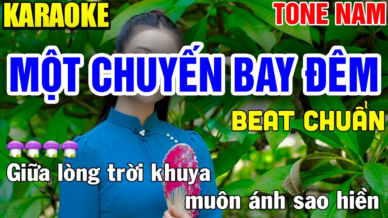sai gon ve dem karaoke 2022 Một Chuyến Bay Đêm Karaoke Nhạc Sống Tone Nam - Tình Trần Organ